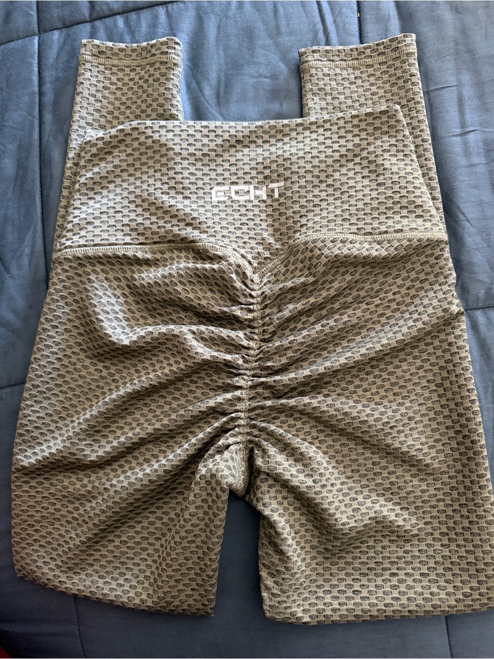 ECHT Ruched High Olive Leggings